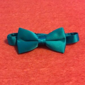 Oasis/teal bow ties